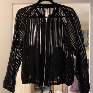 Zara zip up jacket top